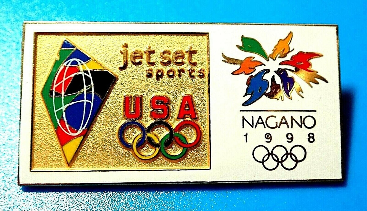 RARE 1998 NAGANO JAPAN JET SET MEDIA OLYMPIC GAMES PIN