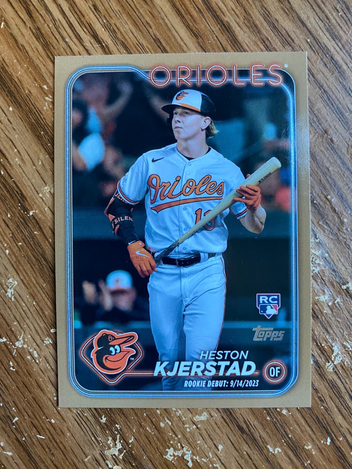 Heston Kjerstad 2024 Topps Update US86 Gold 1749/2024 Orioles RC