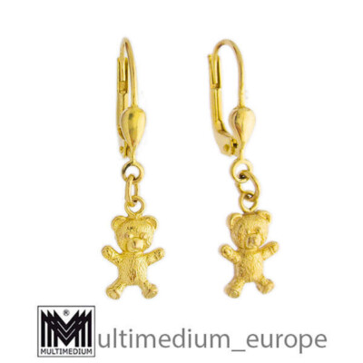 Bärchen Ohrringe 333 Gold Teddy Bär 8ct earrings Gelbgold
