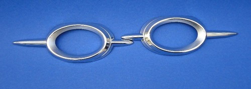 06-09 MERCEDES W211 E CLASS E350 E550 FOG LAMP LIGHT CHROME COVERS MOLDINGS TRIM - 第 1/1 張圖片
