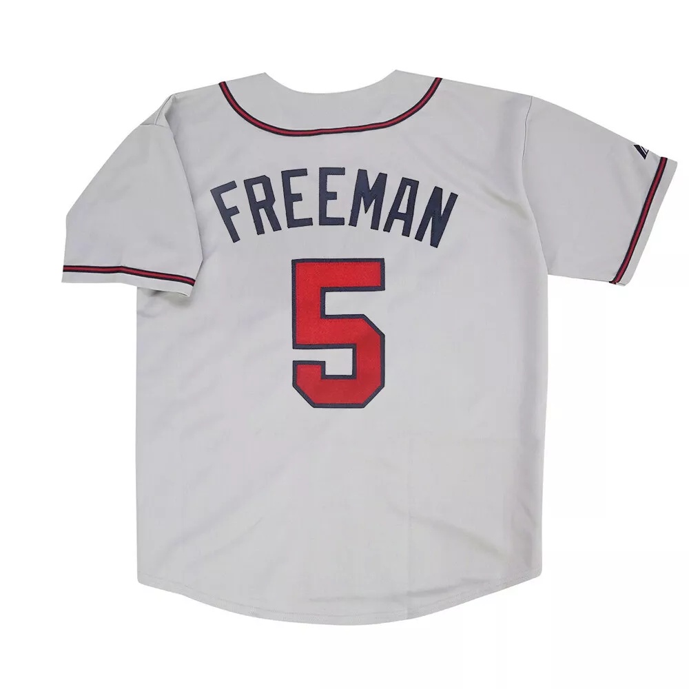 Freddie Freeman Men's Atlanta Braves Road Jersey - Gray Authentic