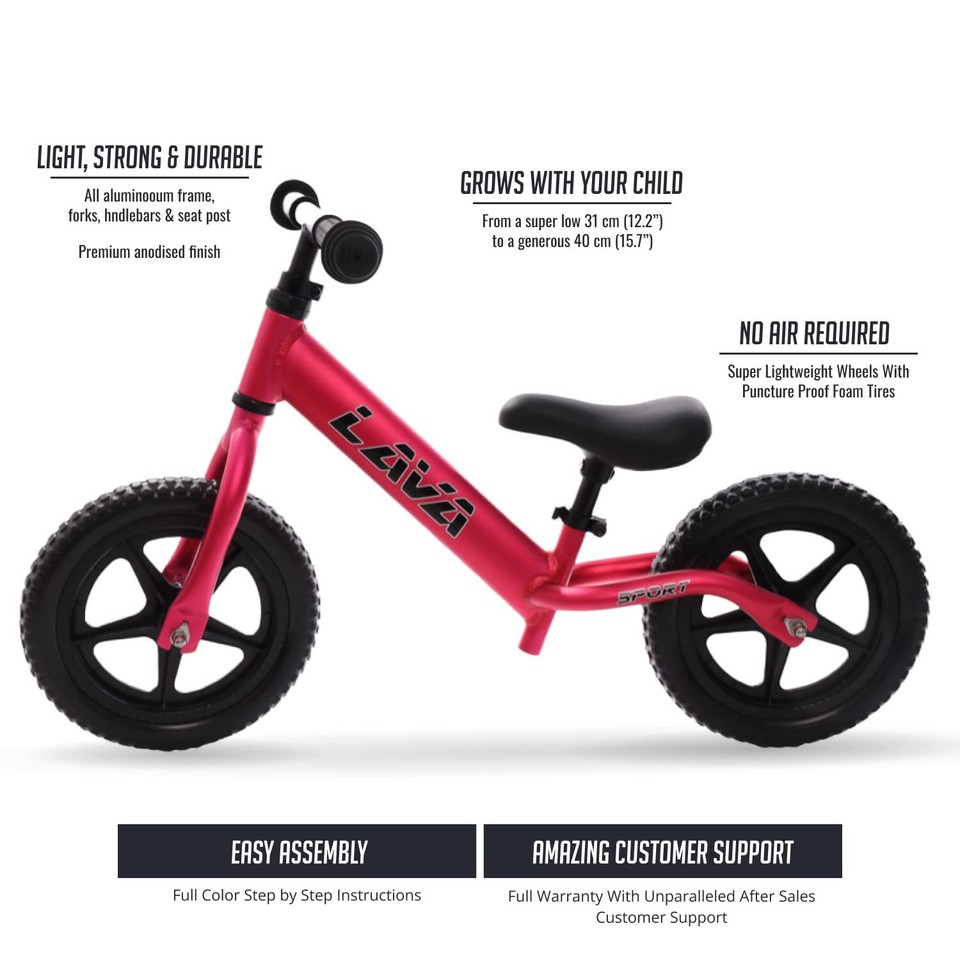 Balance BikeLightweight Aluminium Toddler Bike For 2, 3, 4, And 5 Year