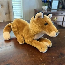 Vintage 1988 Sugar Loaf Coyote Fox 14” Plush! Laying Tan Fox Or Coyote RARE!