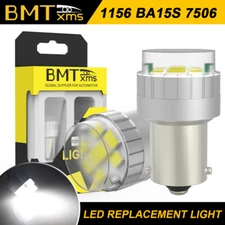 BA15S 1156 White Interior LED Bulb Sleeper Cab Light For Freightliner Cascadia