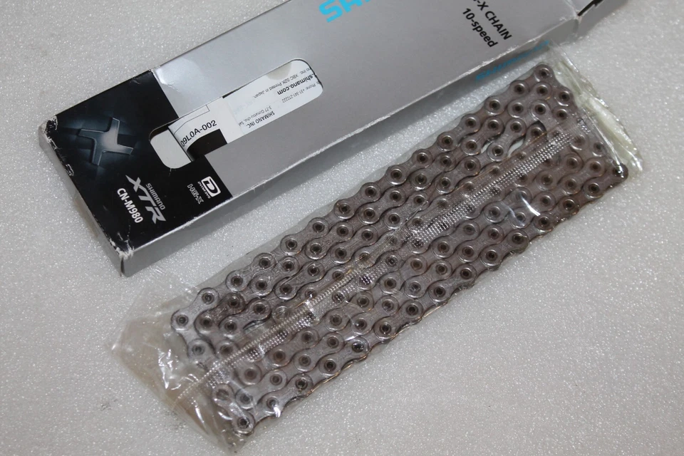 NOS Cadena Chain Shimano XTR 10v CN-M980 116 links HG-X Hyperglide - Imagen 3 de 4