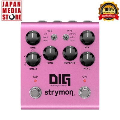 Strymon Dig V2 Dual Digital Delay Gitarren-Effekt-Pedal BRANDNEU 100 % Original