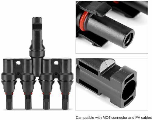 T Y Verteiler Solarstecker Solar Stecker Buchse Kupplung Kabel 2,5 4 6 mm² - Bild 5 von 12