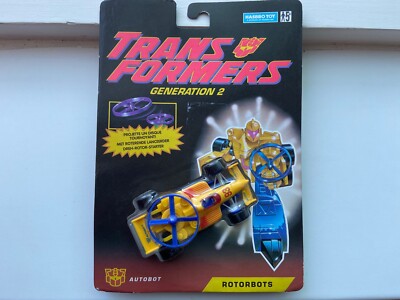 Transformers G2 1994 Rotorbots Leadfoot mint MOSC hasbro
