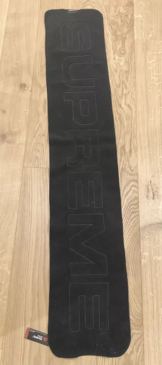 Supreme Polartec® Logo Scarf Supreme - Black Fleece New With Tags