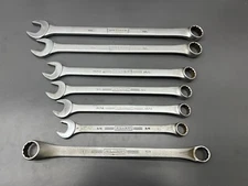 VINTAGE JH WILLIAMS USA SUPERRENCH 7PC SAE WRENCH SET - LG SIZE - READ DESC