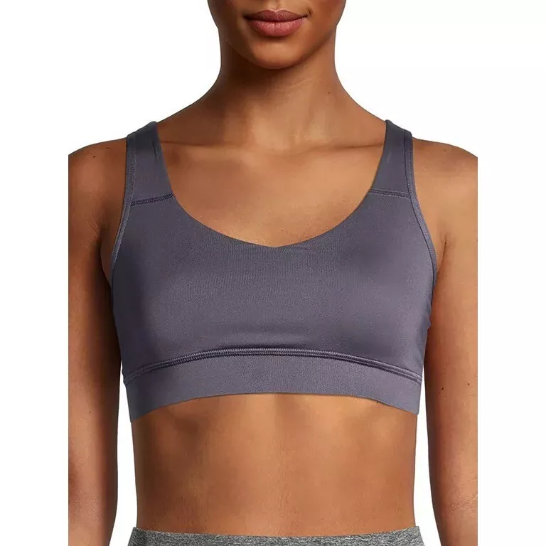 Avia Women's Medium Impact Strappy Sports Bra Size XXL-20 Grey