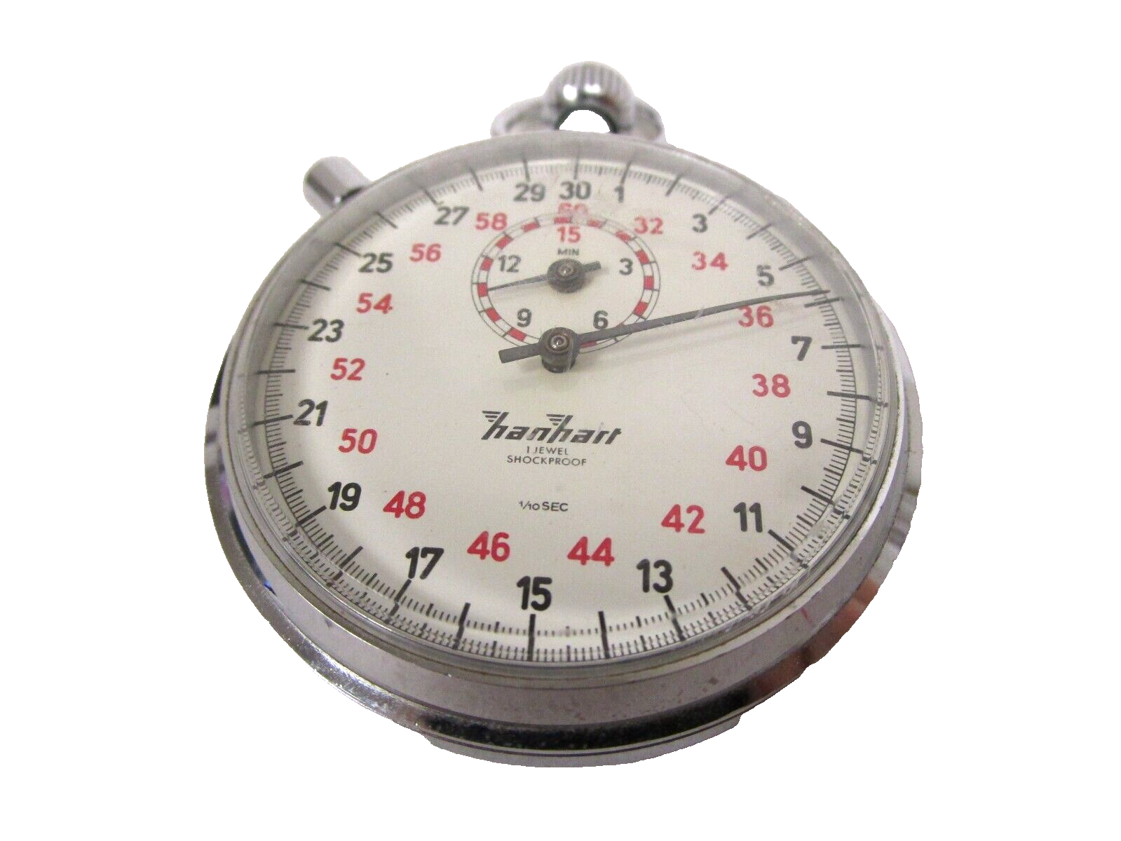 HANHART Vintage Stopwatch 1/10 sec 1 Jewel Mechanical Hand Wind eBay
