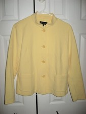 Womens NWOT Yellow TALBOTS Stretch Blazer Jacket 6