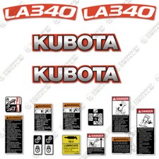 Fits Kubota LA340 Decal Kit Tractor Decals  - 3M VINYL Aftermarket Sticker Set!