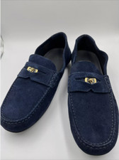 Versace Blue Loafers Size 40 Floor Sample