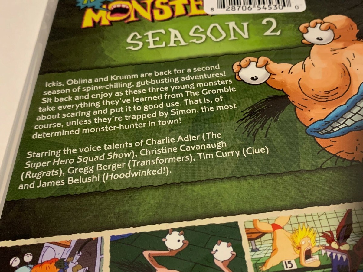 NEW - Aaahh Real Monsters Season 2 DVD 2-Disc Set - Nickelodeon