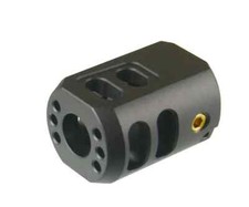 Aluminum 1/2x28 TPI Thread Muzzle Brake Black Color For 5.7x28 Threaded