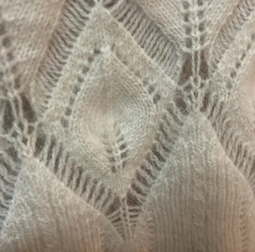 Christian Dior Winter Weiß Angora Mischung Daumenloch Pullover Gr/8 USA 40 Frankreich - Bild 11 von 12