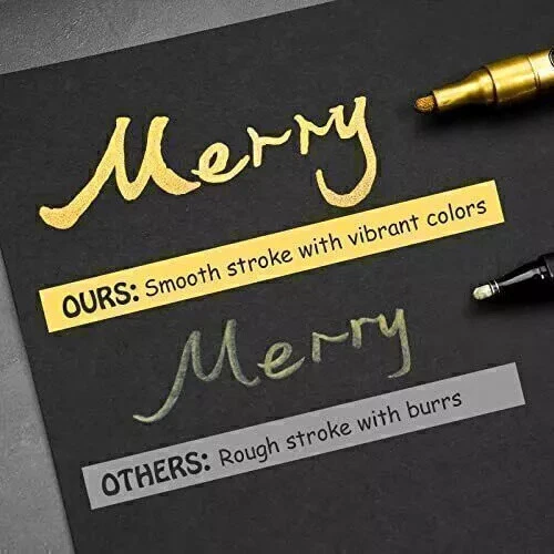 Acrylic Paint Pens-Set of 12 Premium Markers Extra Fine Tip 0.7mm DIY Craft - Image 3 of 4