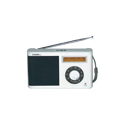 Sailor SA-123 Portable FM Radio mit Digital Radio DAB in Weiss Netz/Batterie
