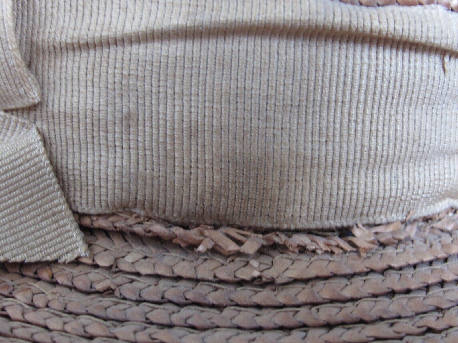 Antique little Girls Straw Hat with Grosgrain Rib… - image 13