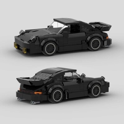 MOC LEGO Auto: Porsche 911 schwarz