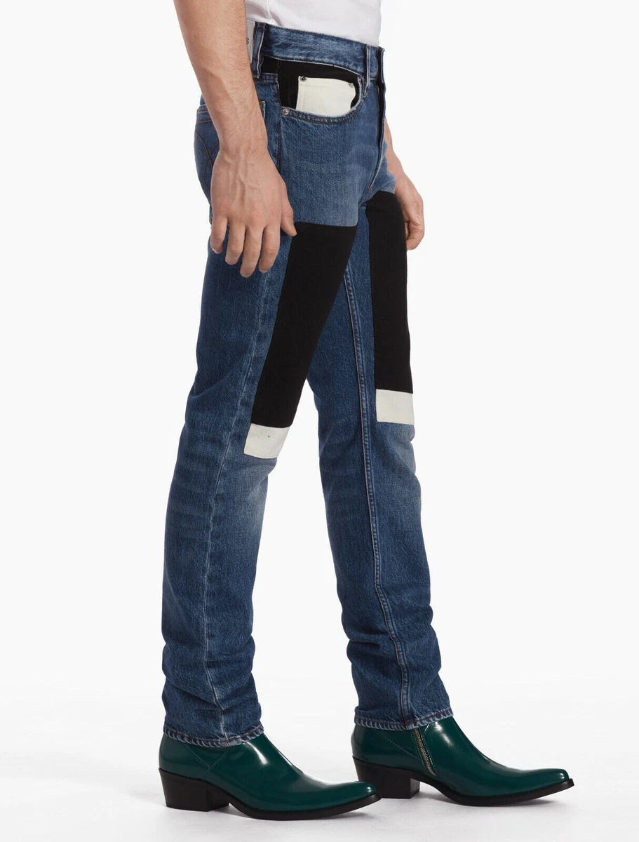 Calvin klein color block best sale jeans