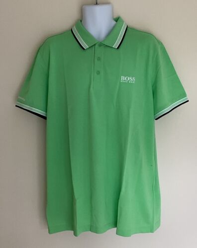 HUGO BOSS BMW PGA Golf Green Polo Shirt XXXL 46” Chest NEW - Afbeelding 1 van 12