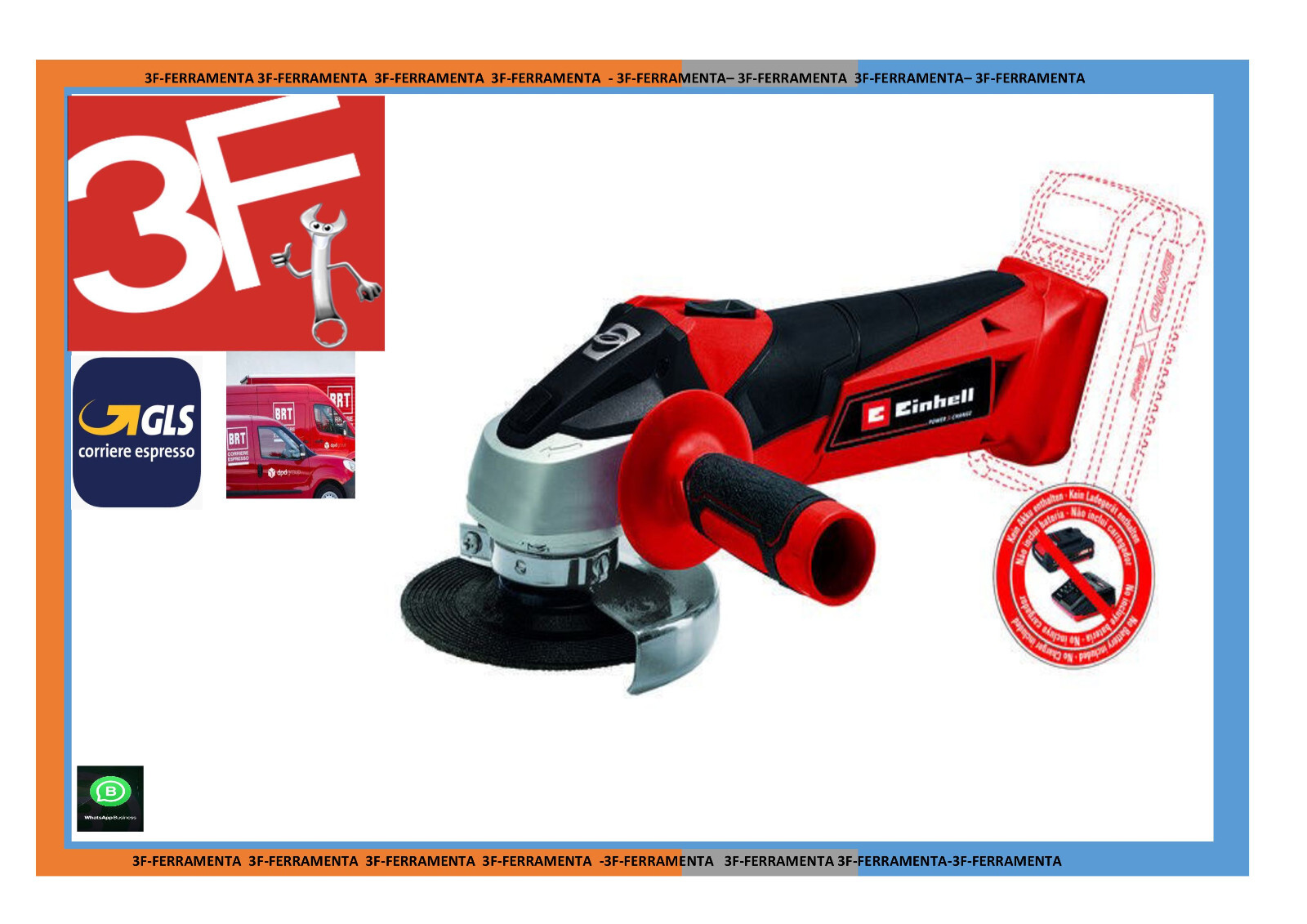 Einhell TC-AG 18/115 Li Smerigliatrice a Batteria PXC 4431130 Offerta