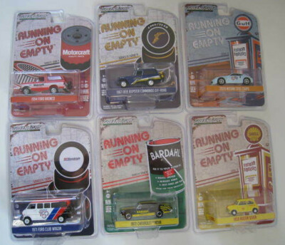 RUNNING ON EMPTY komplette Serie 11 mit 6 Modellen in 1:64 Greenlight NEU