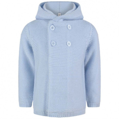 Absorba Knitted Pram Coat Blue Age 3 Months RRP £45 TD9 MM 05