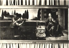 Florence Italy Uffizi Gallery Annunciation by Leonardo da Vinci Postcard