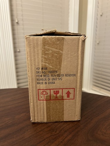 Yankee Candle Silver Reindeer Tea Light Holder With Box Christmas Holiday Gift - Picture 11 of 12