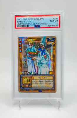 2003 One Piece CCG Sanji & Zeff JO-T03 | Justice/Open Sea | PSA 8