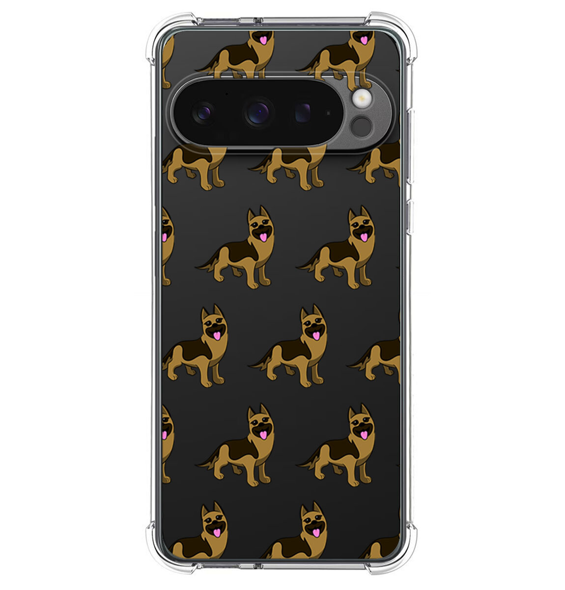 Cover Silicone Anti Colpi per Google Pixel 9 Pro XL 5g Disegno Cani 09 Disegno
