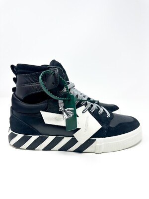 Off-White Men's Vulcanized High Top Sneakers Black/White US 39 EU