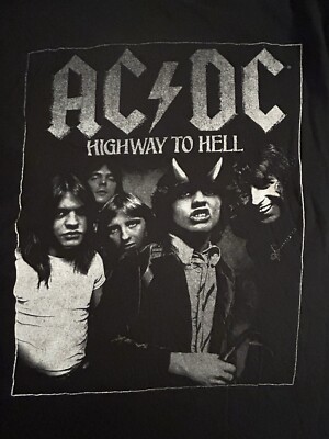 AC/DC Highway To Hell Shirt Size small  Rock Tee Angus Young