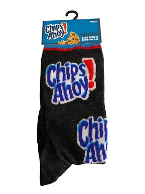 Chips Ahoy! Novelty Crew Socks MENS Size 6-12 Odd Sox Food Gift One-Pair