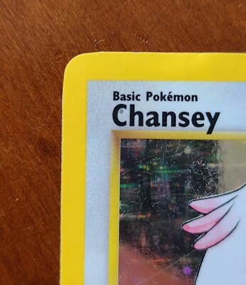 Pokemon Base Set Holo Rare Chansey #3 Pokemon Base Set Holo Rare Chansey #3