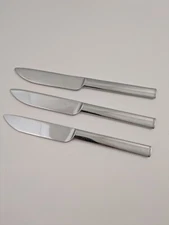 Dansk Ameni. T  18/10  Dinner Knives Set Of 3 Modern Flatware 