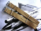 NATO G10 Khaki Brown Ballistic Nylon Military watchband strap IW SUISSE 18 20 22