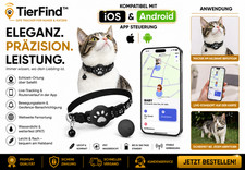 Wasserdichtes GPS Haustier Tracker Halsband f&uuml;r Hunde & Katzen Echtzeit Standort