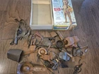 1960s MARX JOHNNY WEST Empty BOX w Johnny west miscellaneous ACCESSORIES