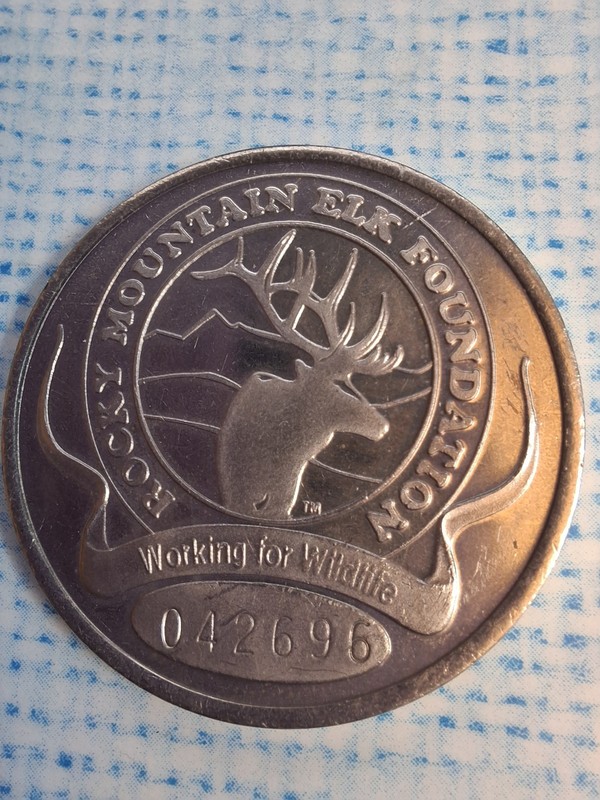 2000 Rocky Mountain Elk Foundation The Challenge Coin Limited Collectors Raffle 