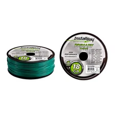 INSTALLBAY PWGN18500 Primary Wire 18 Gauge All Copper Green Coil - 500 ft