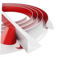 Flexible Quarter Round Molding Trim - Peel and Stick Silicone 118 Inch White