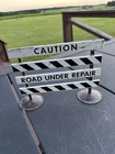 Vintage Tonka Pressed Steel Construction Toy Truck Road Caution Sign
