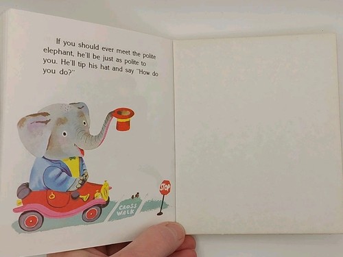 Polite Elephant – First Little Golden Book 1963, Used, Great Condition - Picture 8 of 10