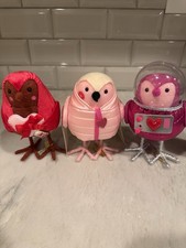 2026 Target Spritz Featherly Friends Valentine Birds Set of 3 NWT