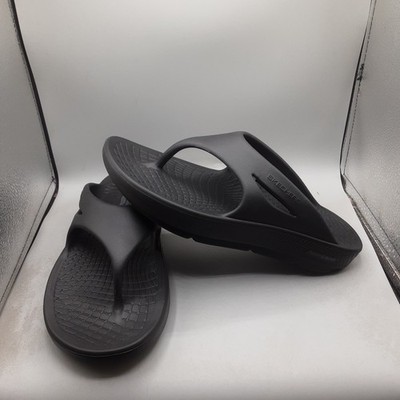 Skechers Go Recover Refresh Sandals Contend Women's 10W Black Arch Fit A80